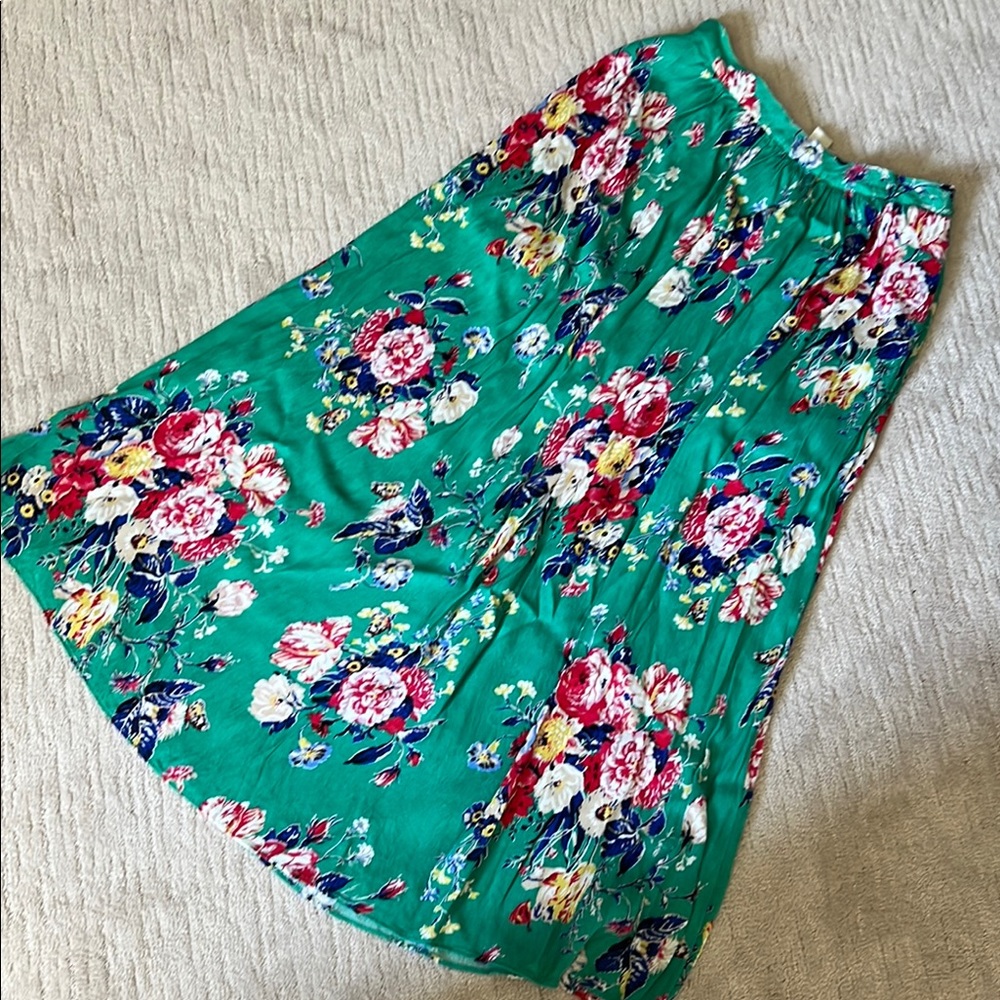 Anthropologie  floral maxi skirt